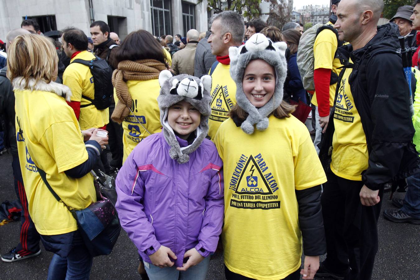 Los trabajadores de Alcoa llevan su protesta a Oviedo