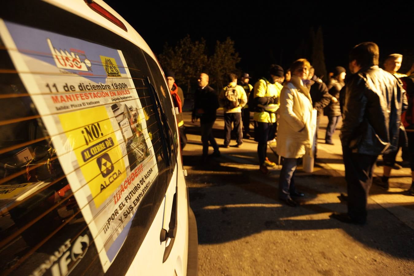 Los trabajadores de Alcoa marchan a Oviedo en defensa de sus empleos