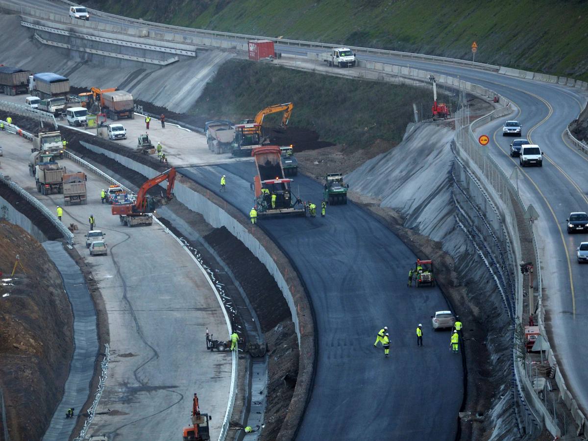Últimas obras de la autovía en Asturias