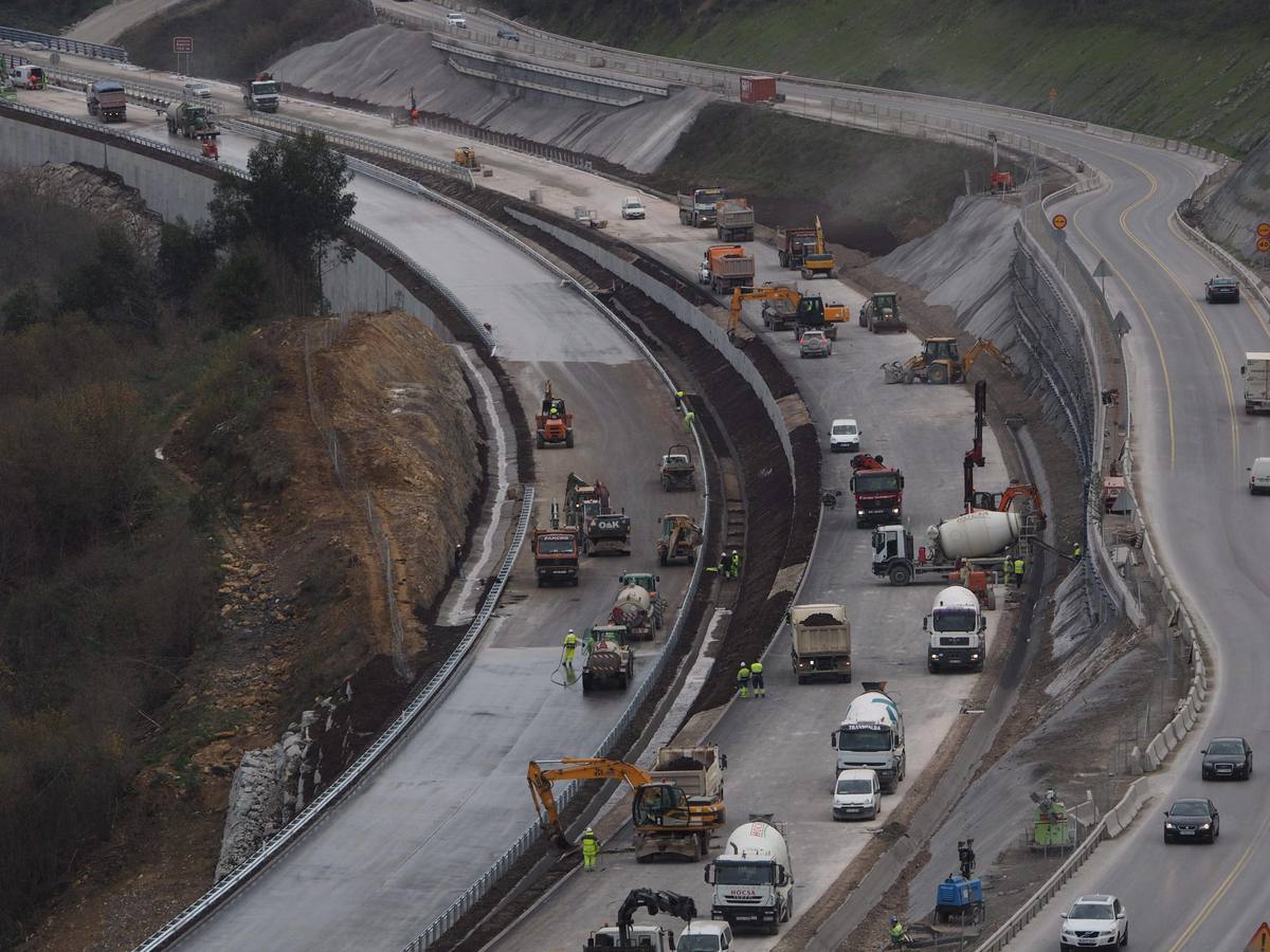 Últimas obras de la autovía en Asturias