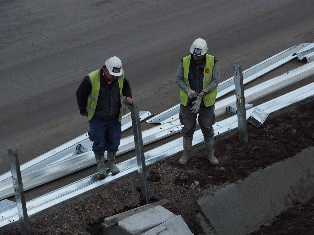 Las imágenes de las últimas obras en la Autovía del Cantábrico