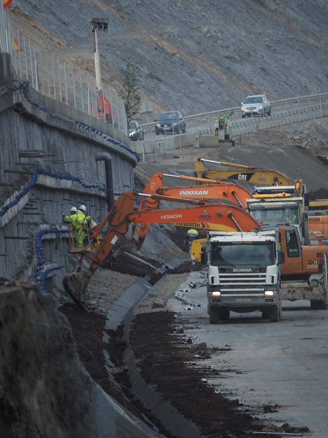 Las imágenes de las últimas obras en la Autovía del Cantábrico