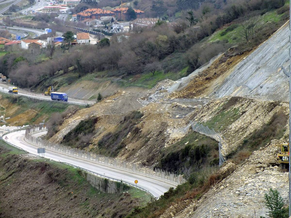 Las imágenes de las últimas obras en la Autovía del Cantábrico