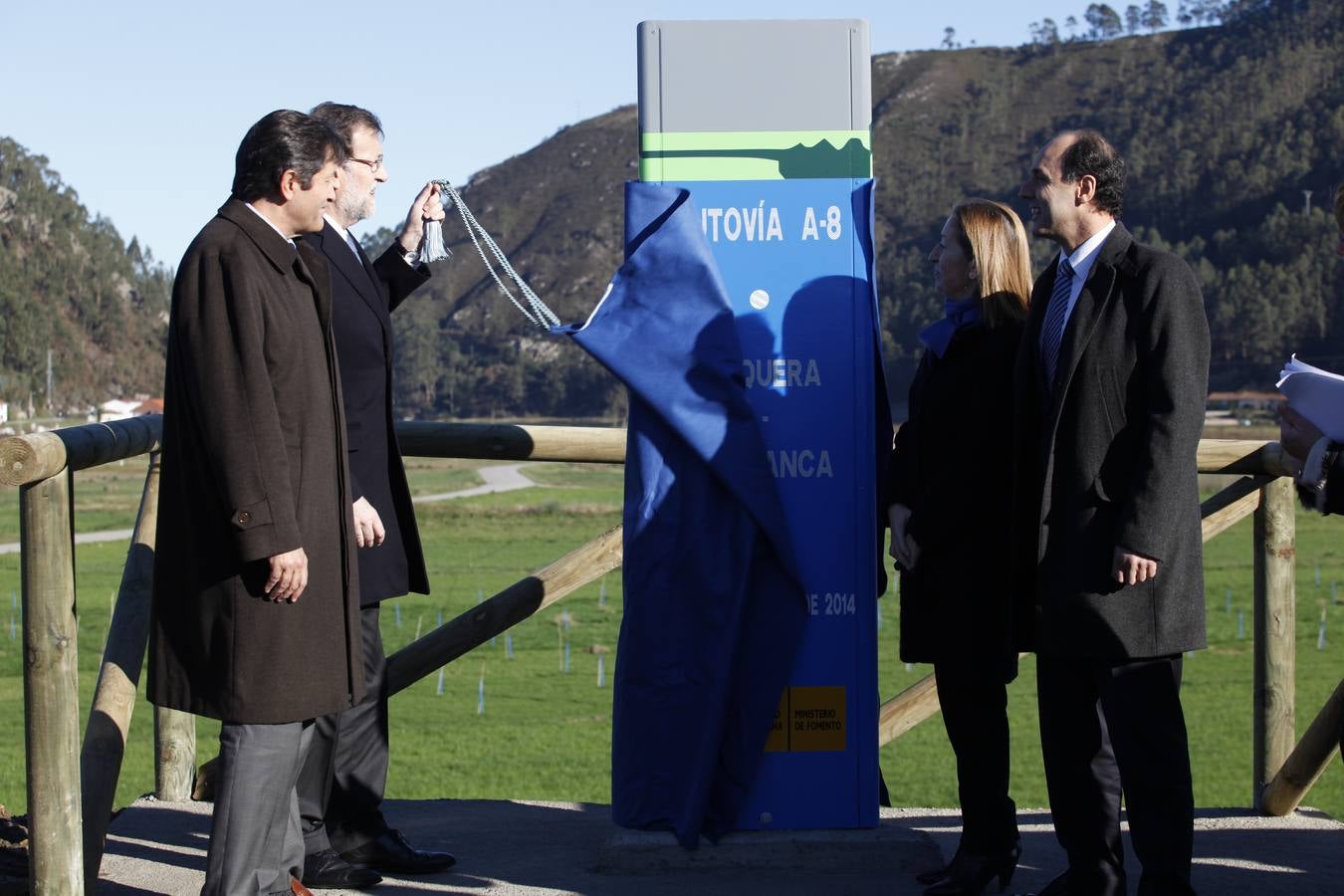 Mariano Rajoy inaugura el último tramo de la autovía del Cantábrico