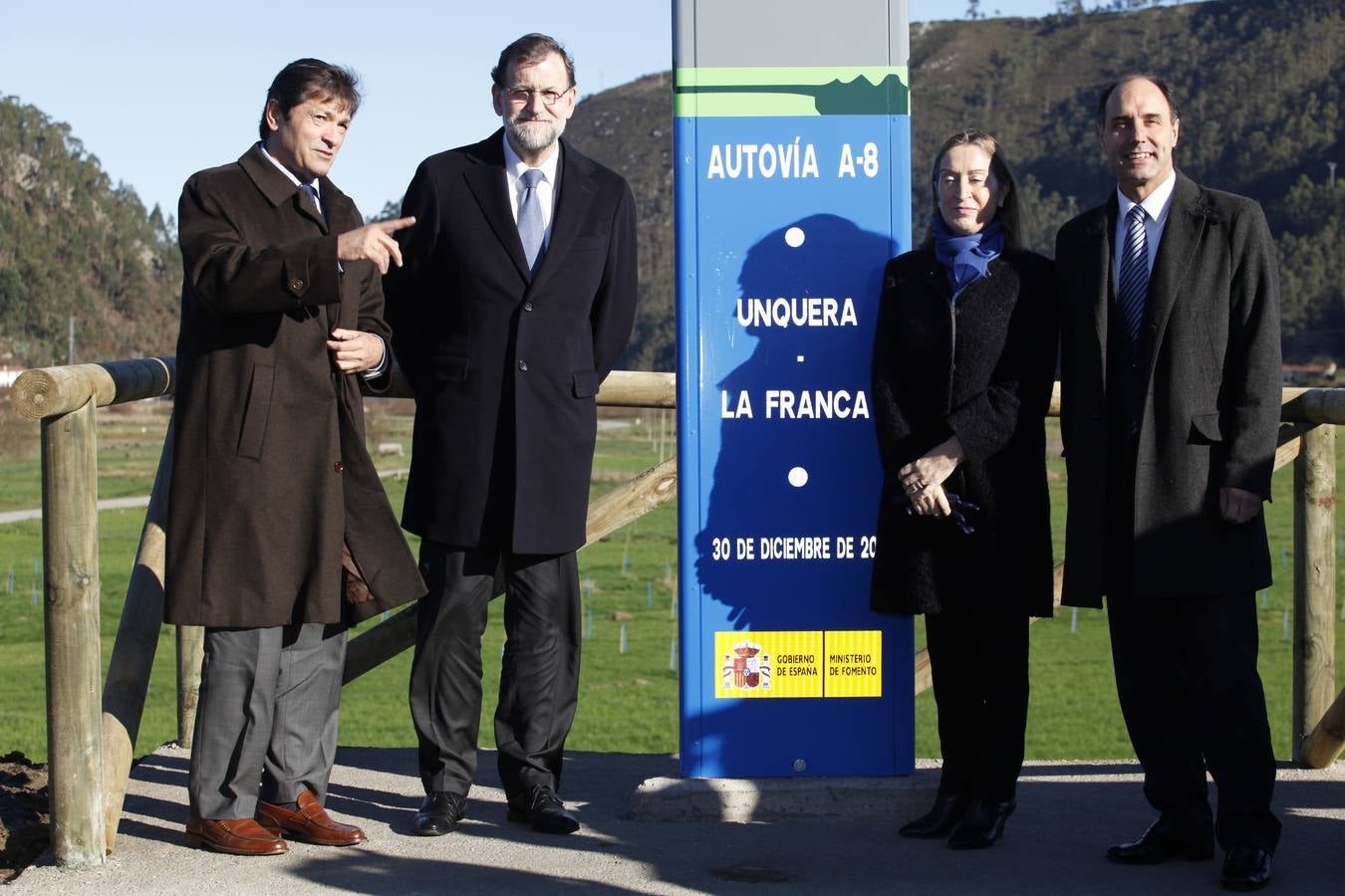 Mariano Rajoy inaugura el último tramo de la autovía del Cantábrico