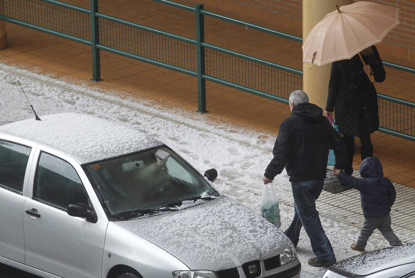 El granizo en Gijón