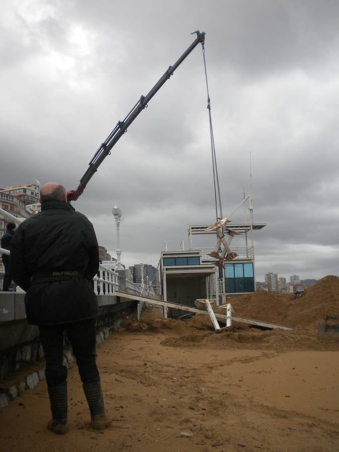 San Lorenzo tras el temporal