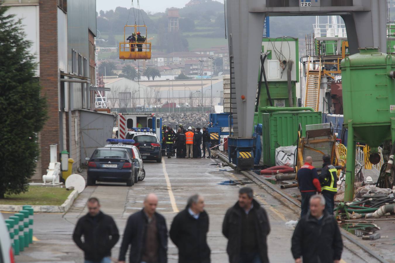 Fallece un trabajador en el Astillero Armón de Gijón