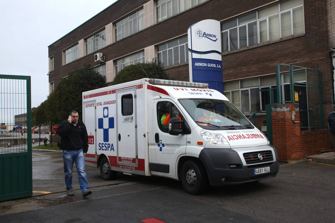 Fallece un trabajador en el Astillero Armón de Gijón