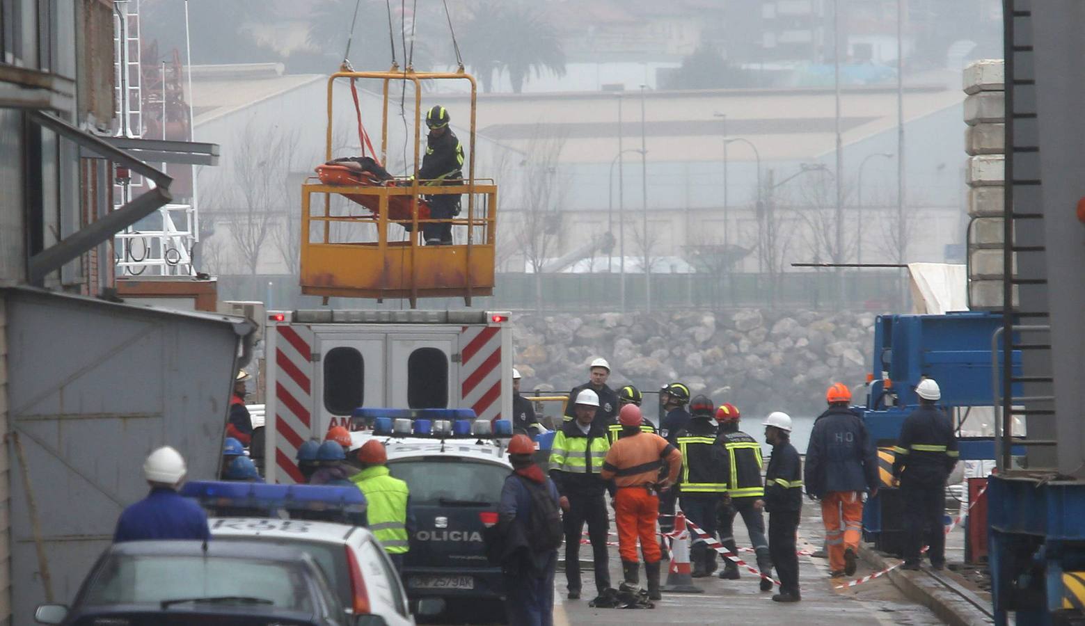 Fallece un trabajador en el Astillero Armón de Gijón