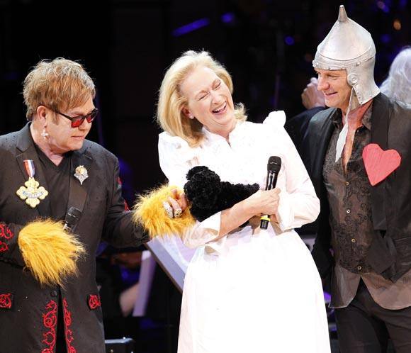 Junto a Meryl Streep y Sting.