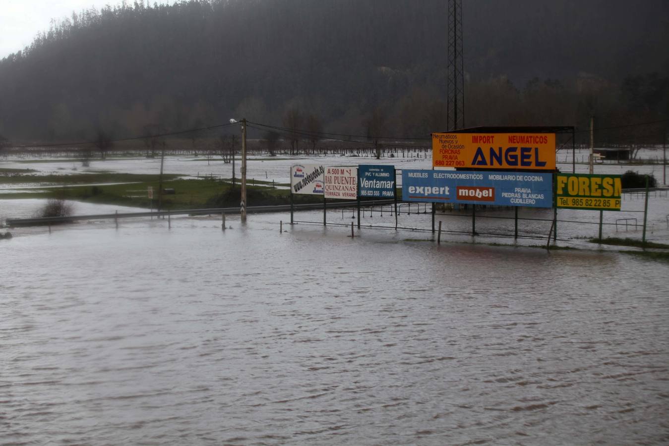 Las consecuencias del temporal en Avilés y Bajo Nalón