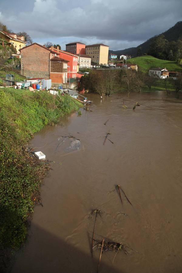 Las consecuencias del temporal en Avilés y Bajo Nalón