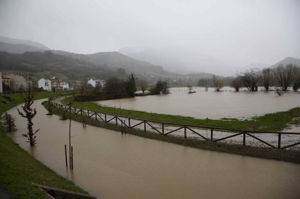 Los efectos del temporal en el oriente asturiano.