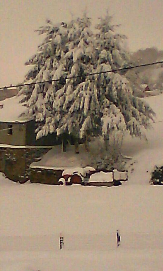 El suroccidente asturiano, bajo el manto blanco de la nieve