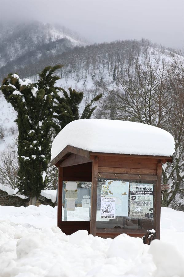 Así quedó Degaña tras las nevadas