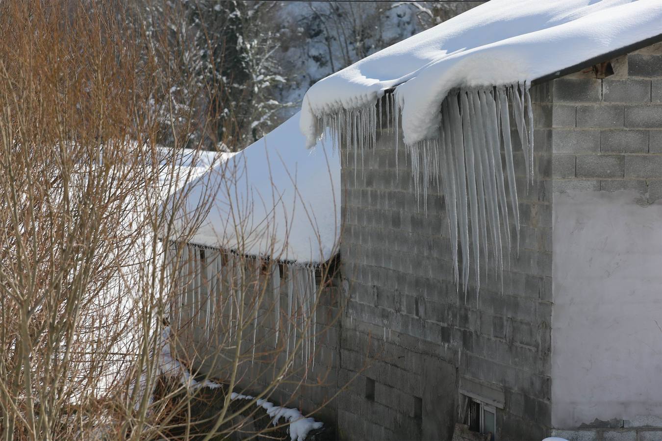 Así quedó Degaña tras las nevadas