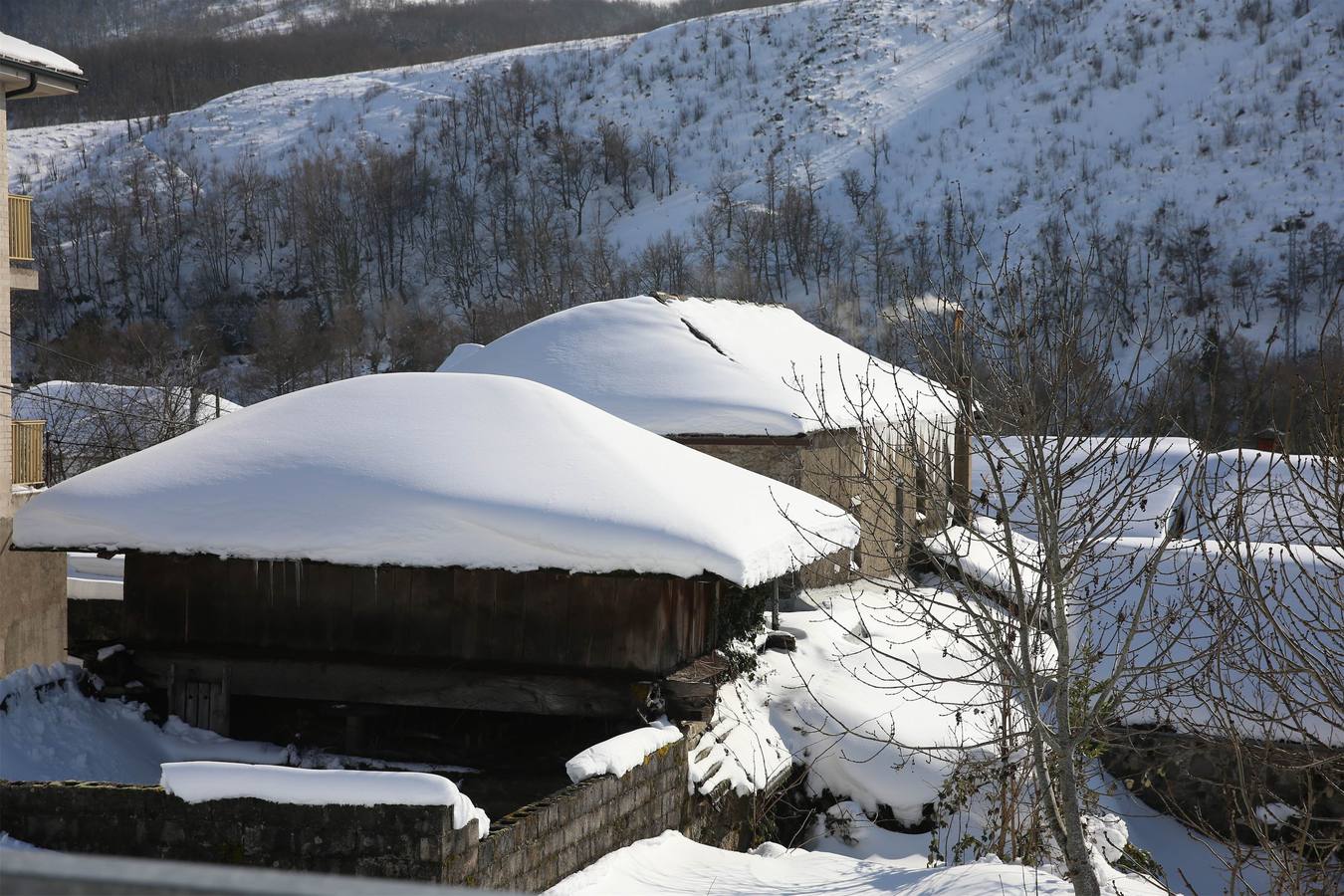 Así quedó Degaña tras las nevadas