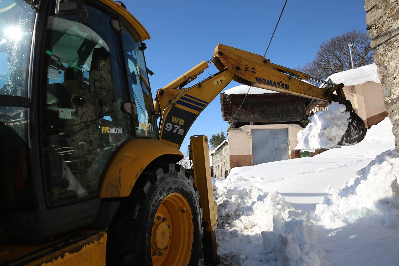 Así quedó Degaña tras las nevadas