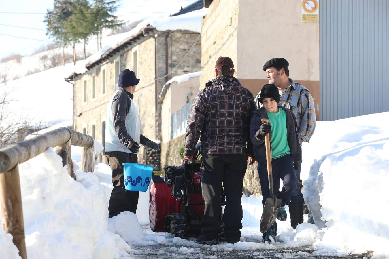 Así quedó Degaña tras las nevadas