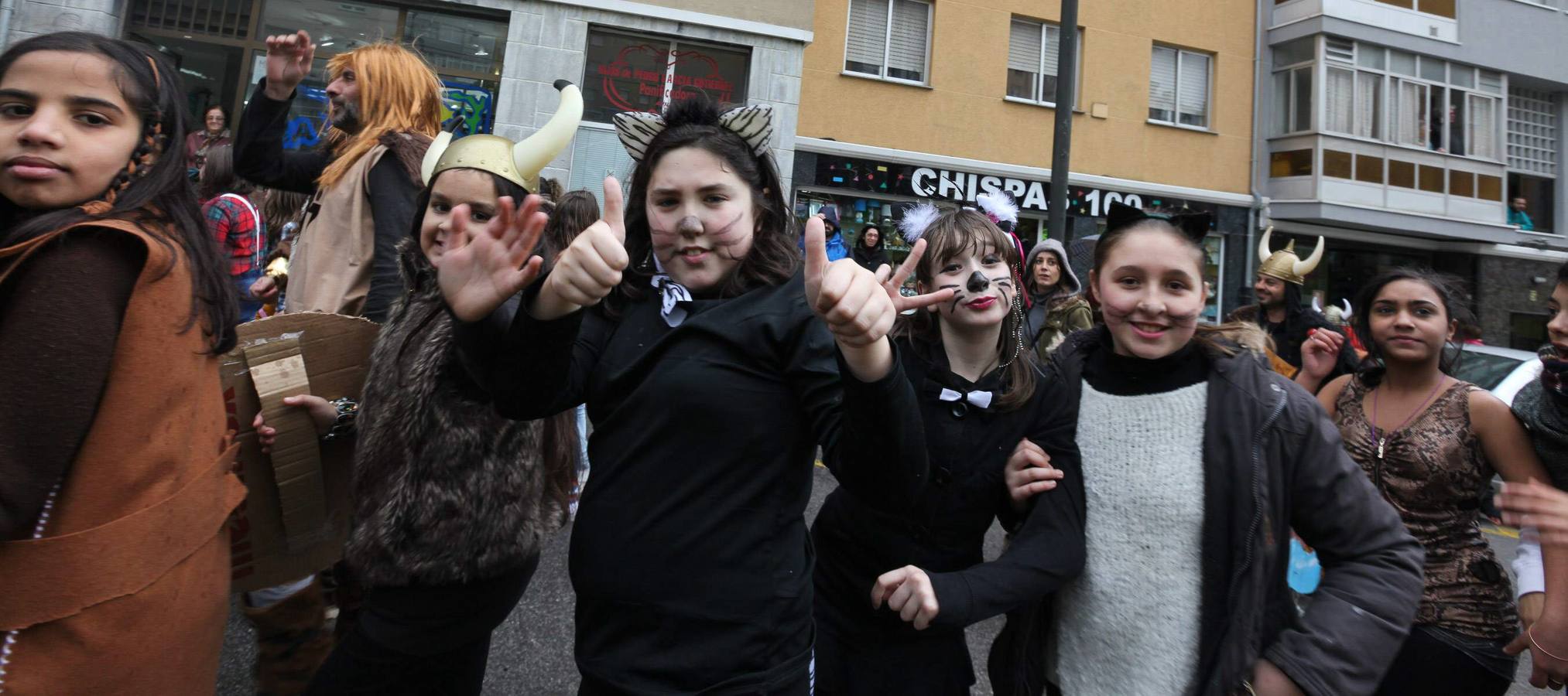 El Antroxu en los colegios y barrios de Avilés