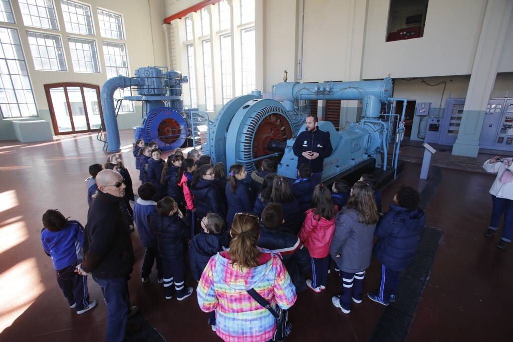 Doscientos niños visitan el Ecomuseo de Samuño