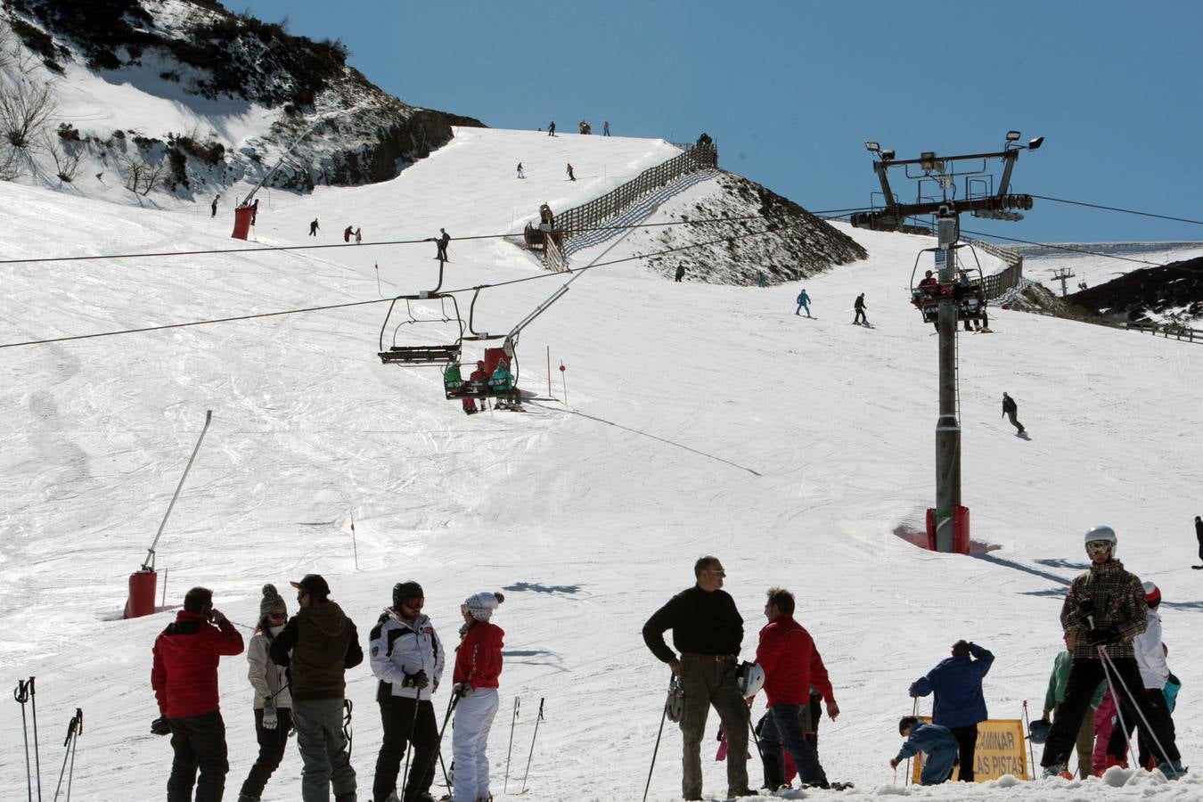 Día perfecto para disfrutar de la nieve en Asturias