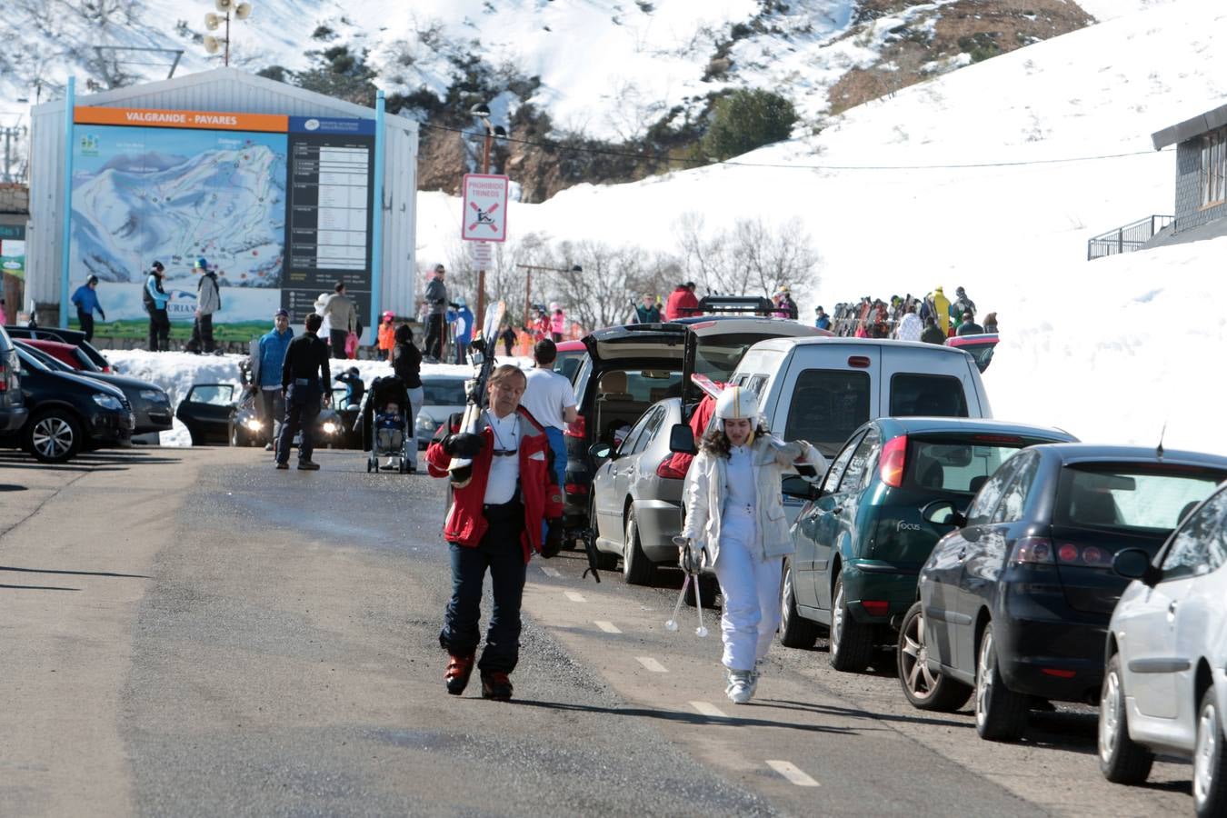 Día perfecto para disfrutar de la nieve en Asturias