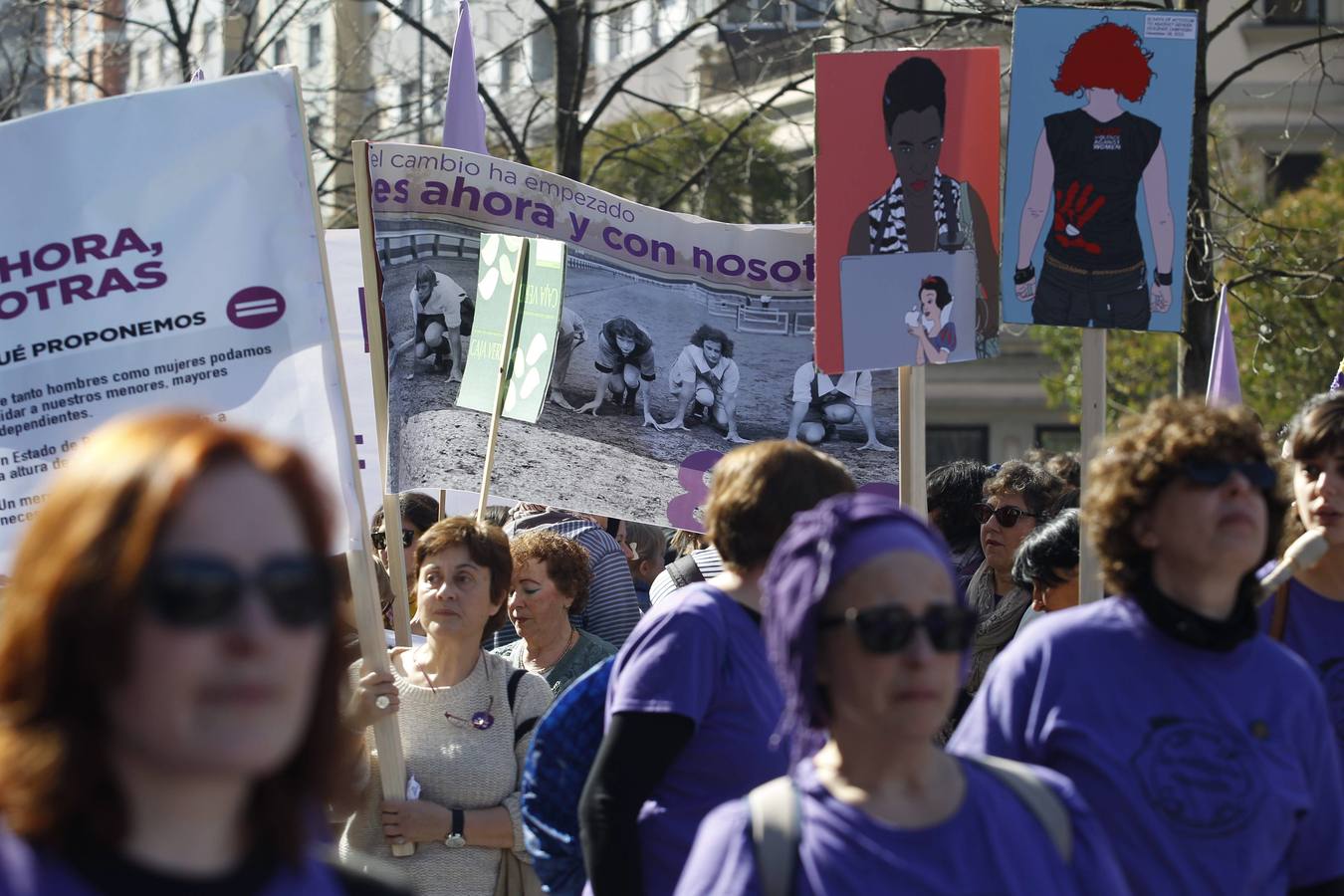 Manifestación del Día de la Mujer en Gijón