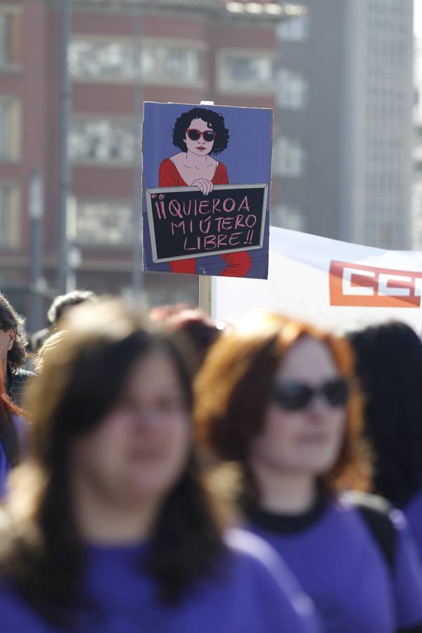 Manifestación del Día de la Mujer en Gijón