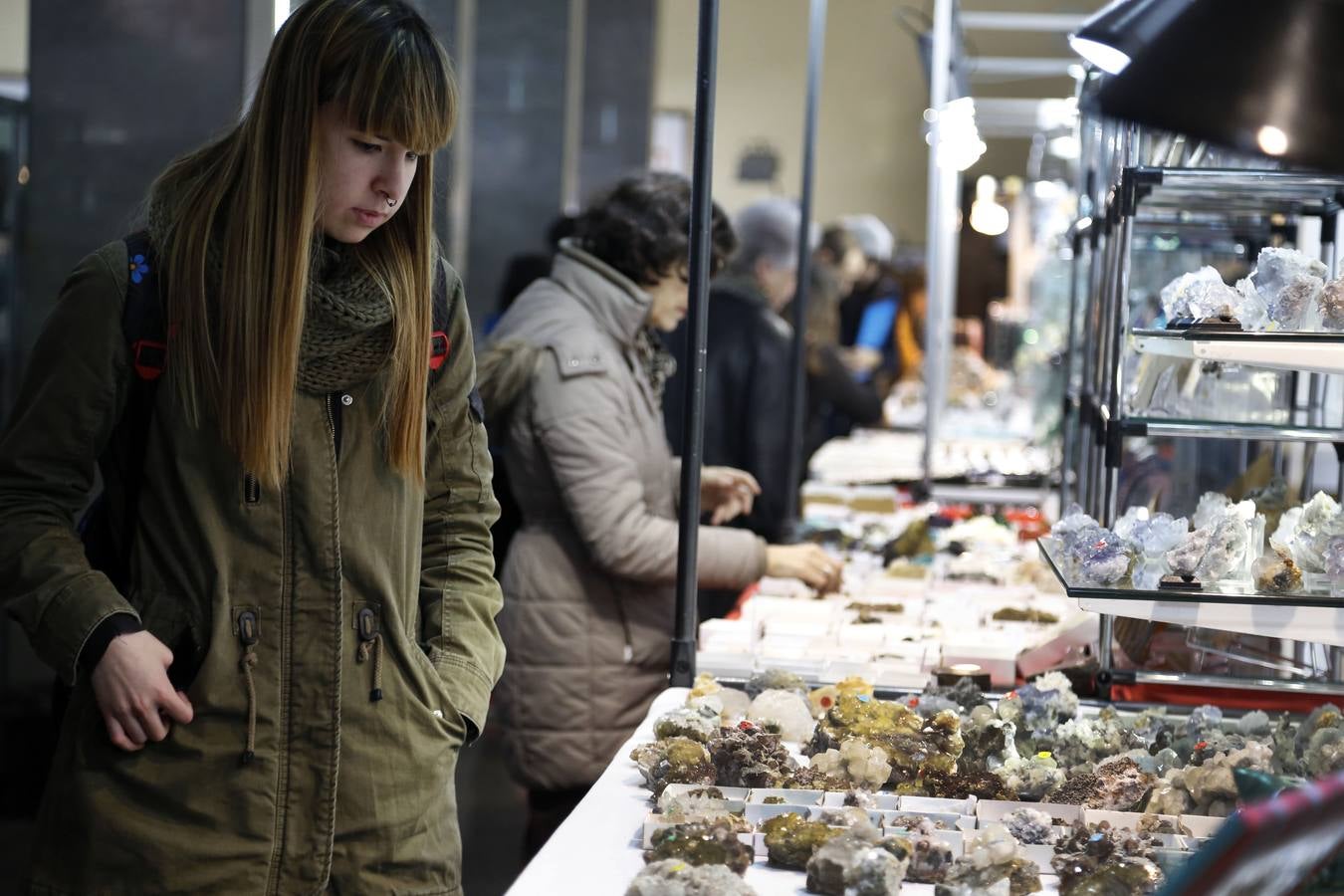 Exposición de minerales en Minas