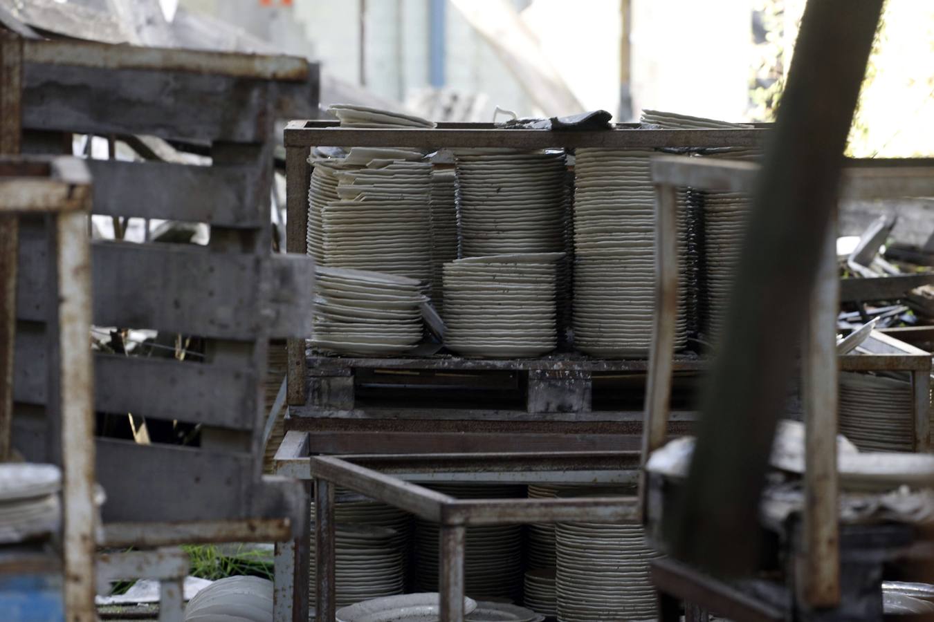 Las ruinas de la fábrica de loza de San Claudio
