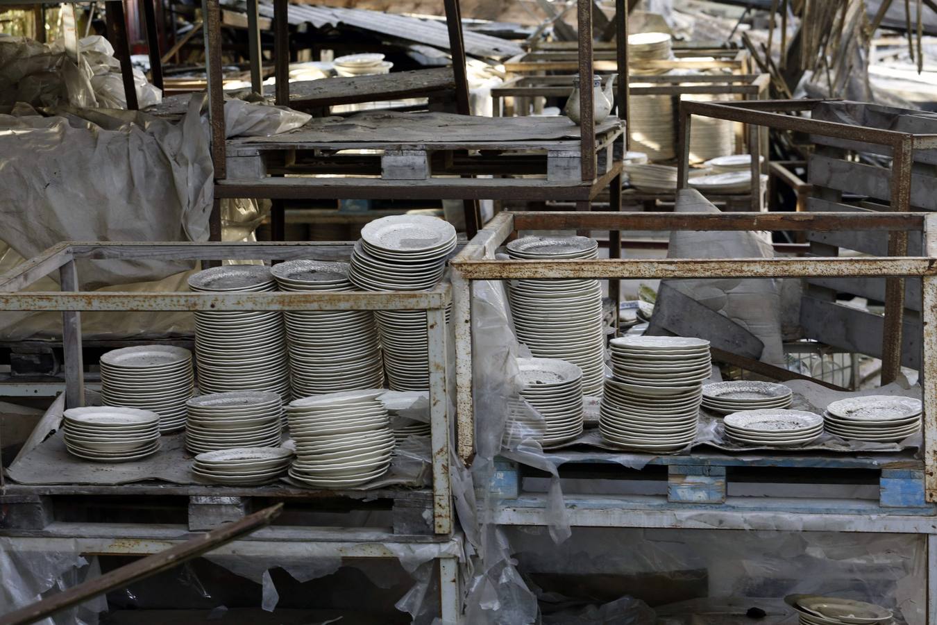 Las ruinas de la fábrica de loza de San Claudio