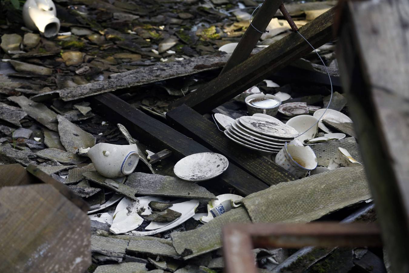 Las ruinas de la fábrica de loza de San Claudio