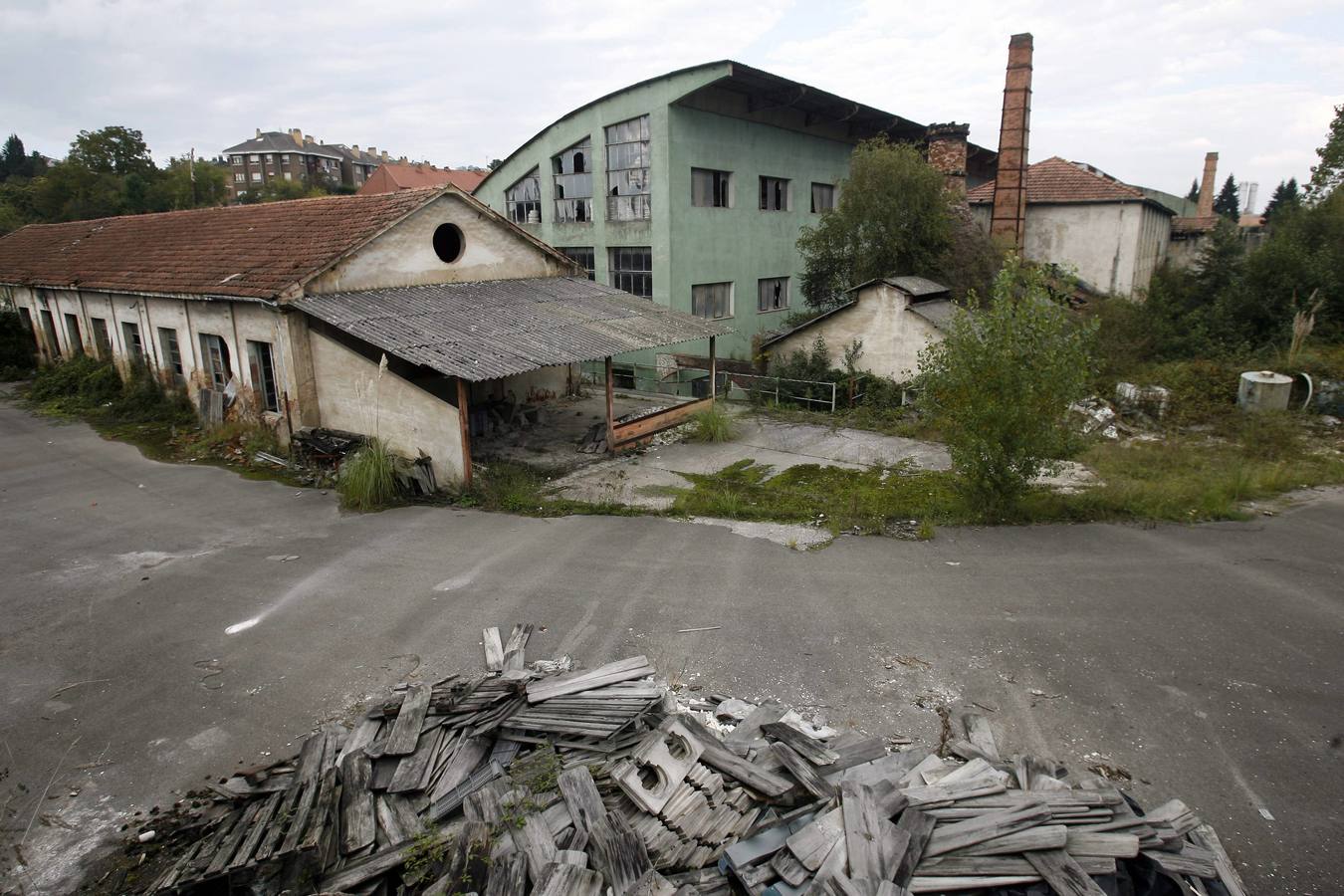 Las ruinas de la fábrica de loza de San Claudio