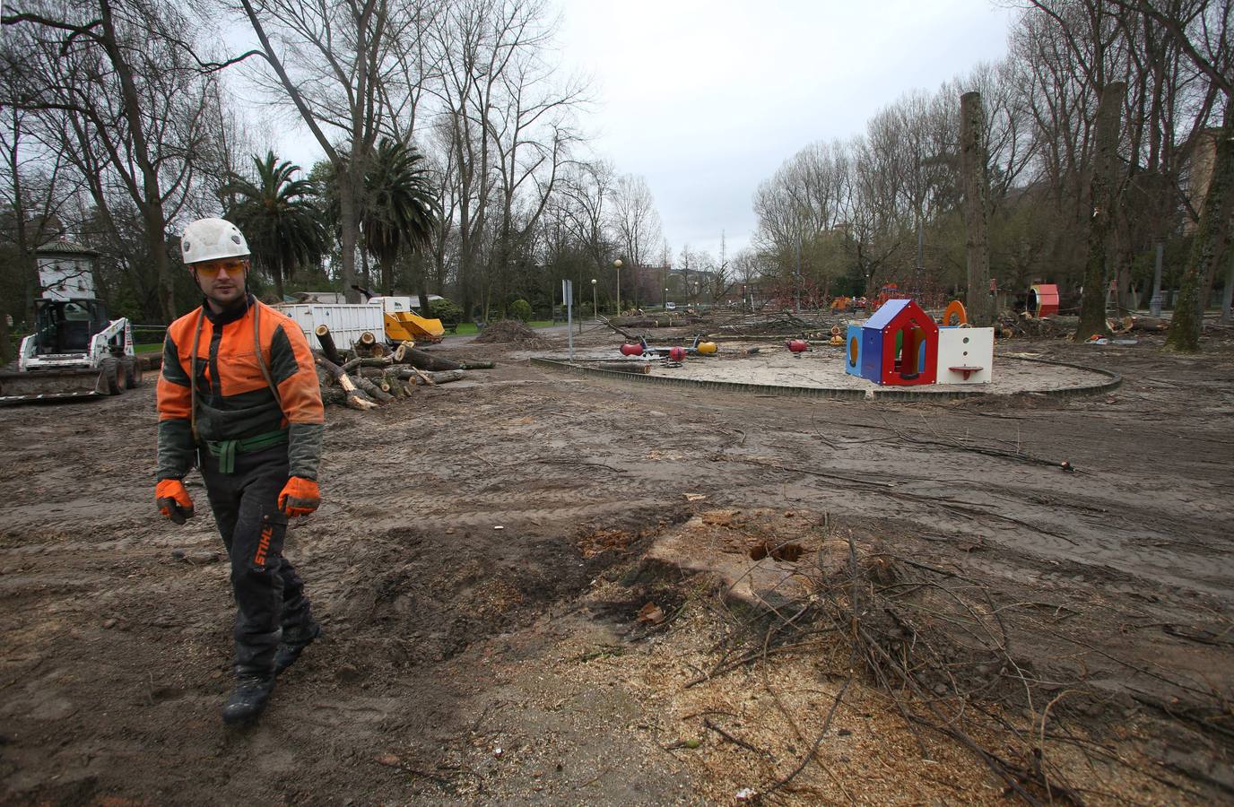 El &#039;aserradero&#039; del parque Isabel La Católica