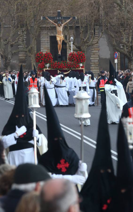 Procesión del Vía Crucis, en Gijón