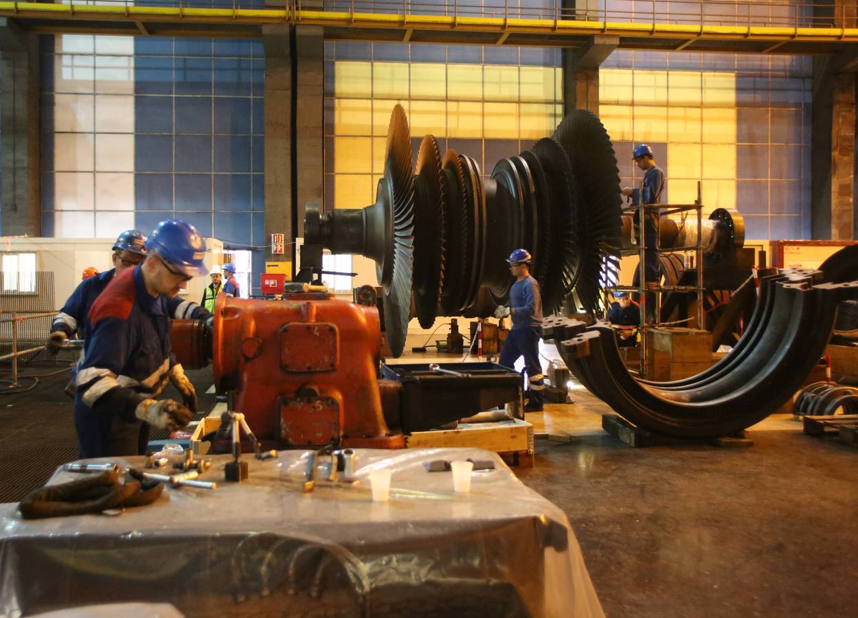 Las espectaculares imágenes del interior de la térmica de Aboño