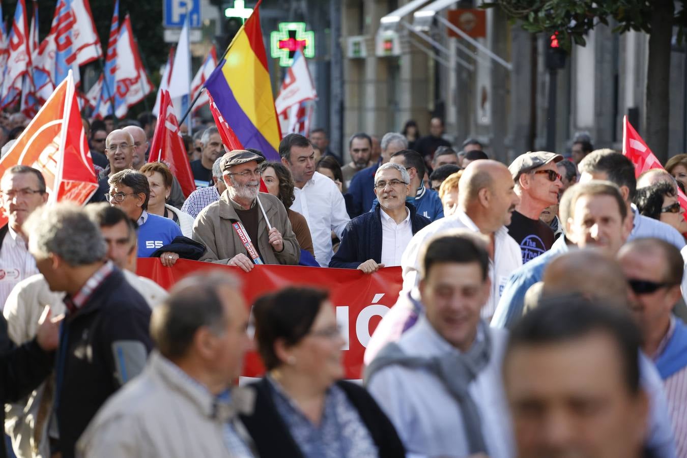 Manifestación en Oviedo por los despedidos de Santa Bárbara