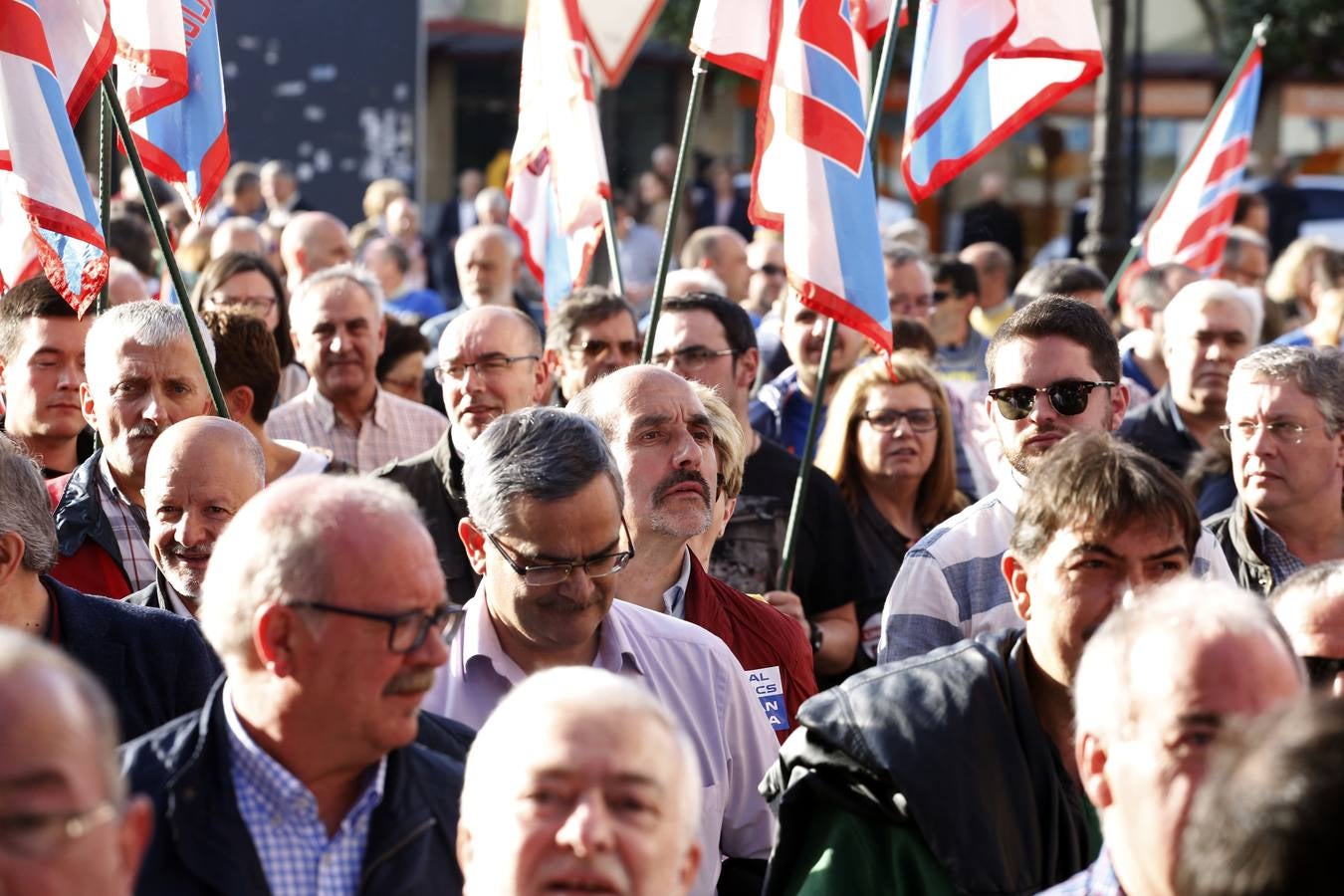 Manifestación en Oviedo por los despedidos de Santa Bárbara