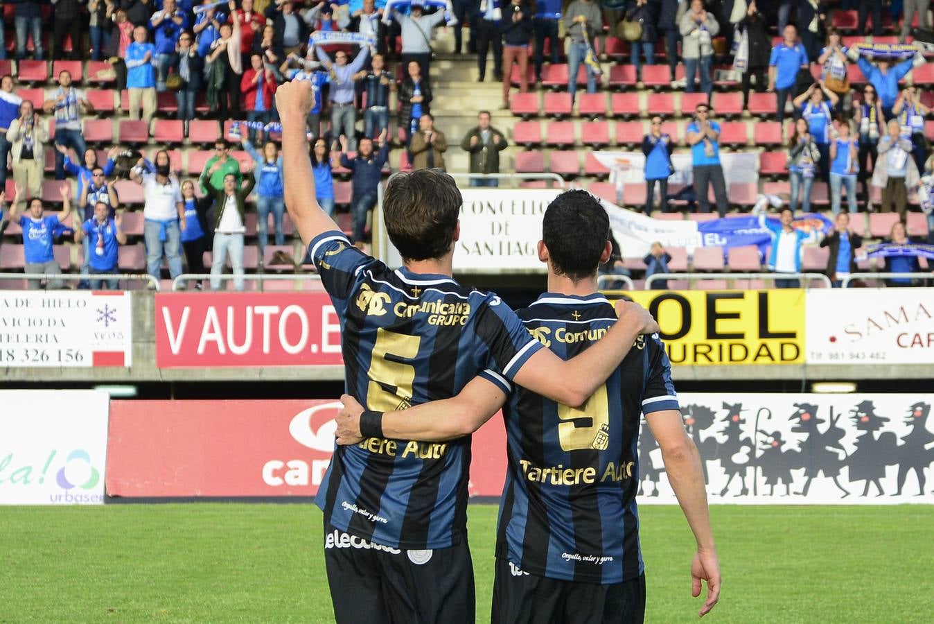 Las mejores imágenes del Compostela 1 - 1 Real Oviedo