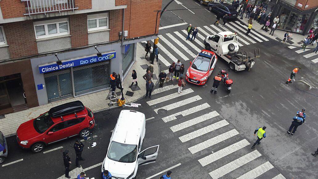 Tres fallecidos en un atropello en El Llano, Gijón