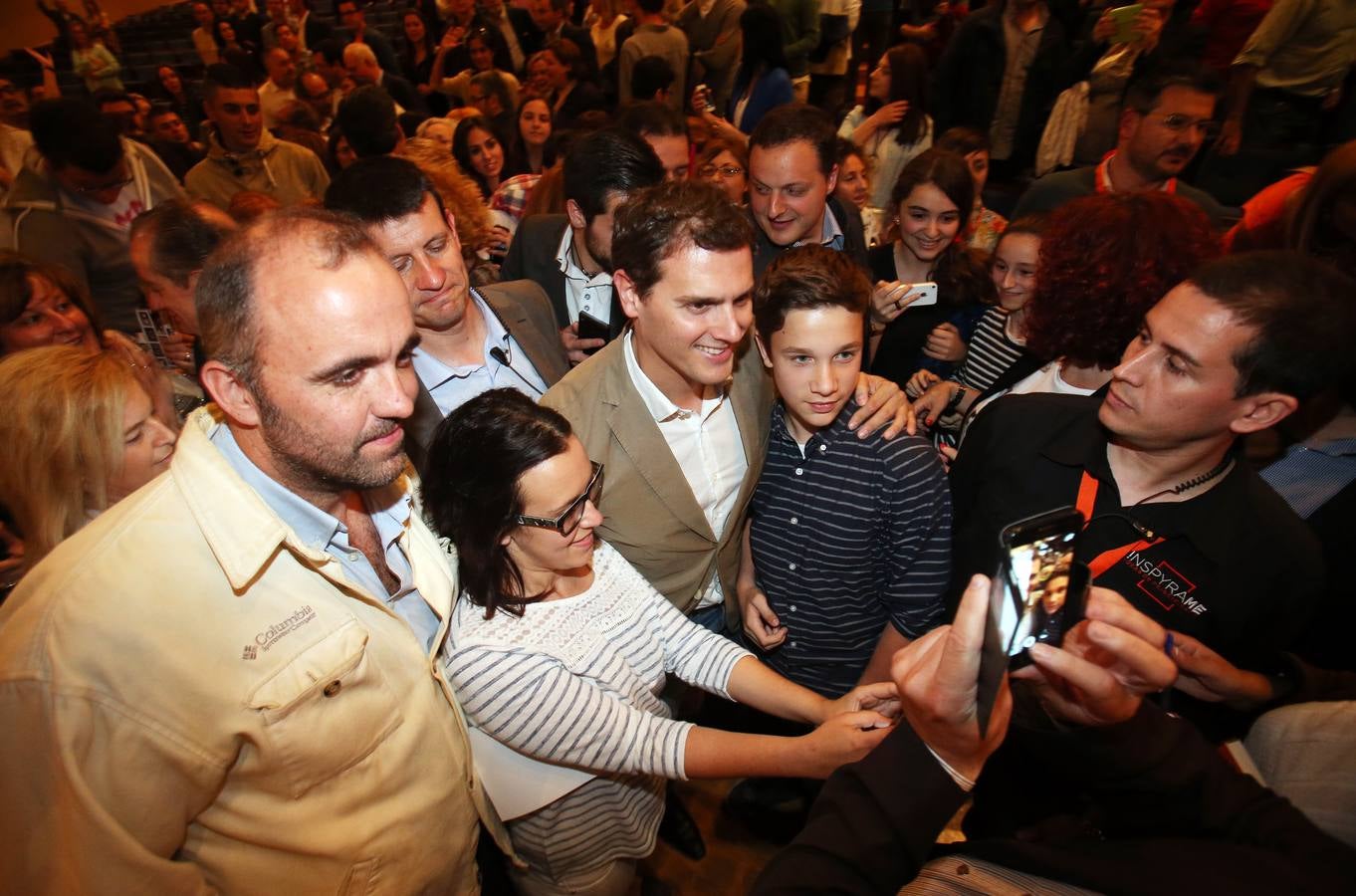 El mitin en Oviedo de Albert Rivera, líder de Ciudadanos, en imágenes