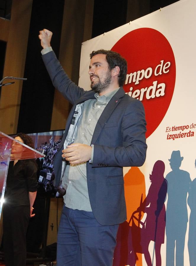 El acto central de campaña de IU, en imágenes