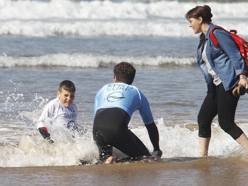 La sensación de bautizarse con olas