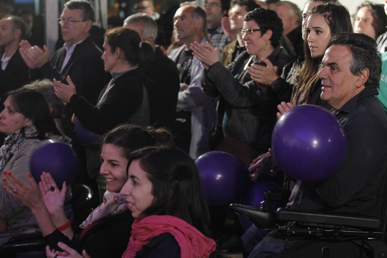 La noche electoral en las sedes regionales de los partidos