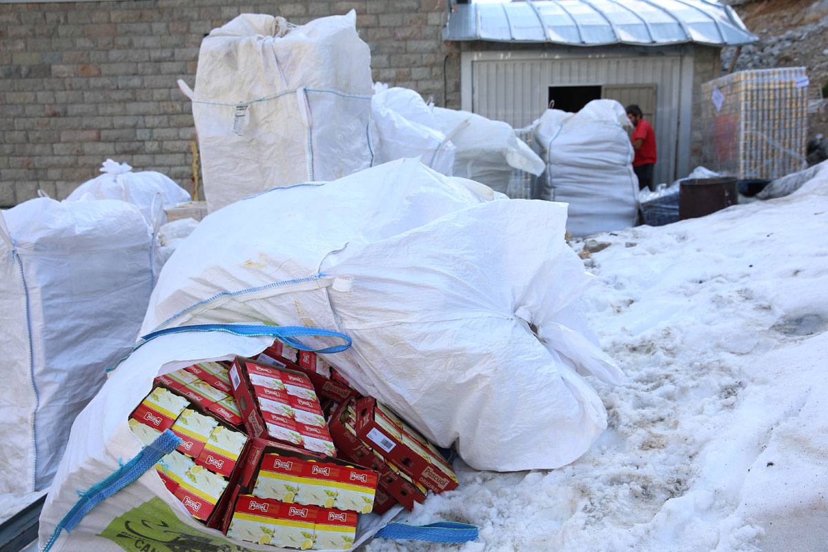 Así suben los víveres al refugio del Urriellu