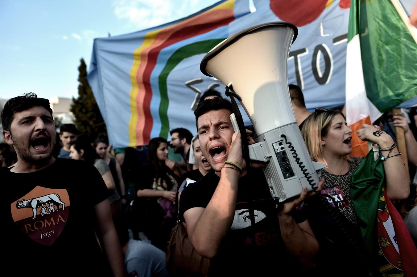 Cerca de 17.000 personas se manifestan a favor del &#039;No&#039; en el referéndum en Grecia