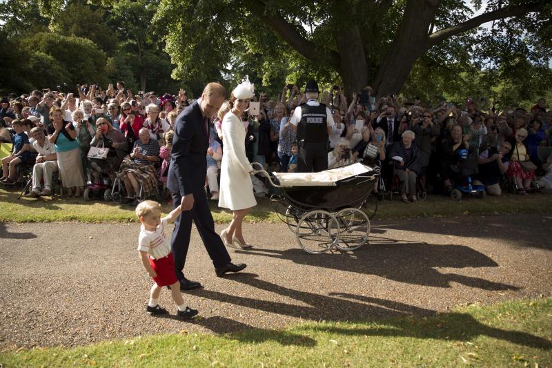 La princesa Carlota de Inglaterra, bautizada en la intimidad