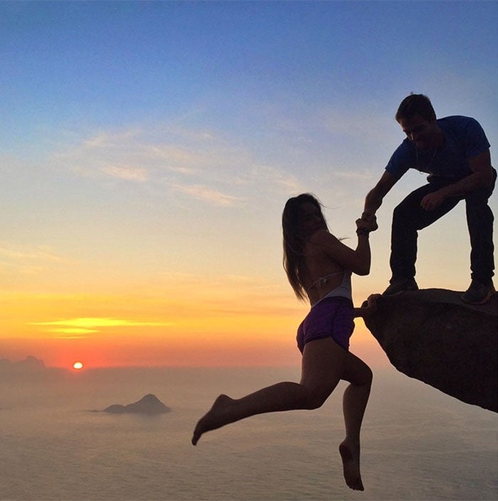 Espectaculares imágenes al borde del abismo